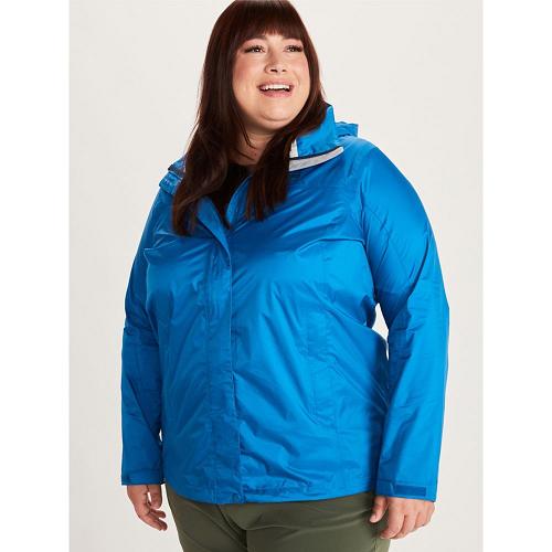 Marmot Rain Jacket Dark Blue NZ - PreCip Eco Jackets Womens NZ1036425